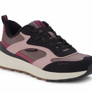 Skechers Pink and Black Sneakers with Comfort and Style